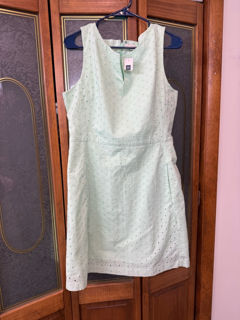 Sleeveless Eyelet Shift Dress - Mint Green, GAP BRAND NEW